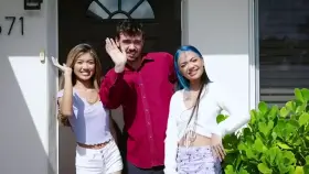 What happens at home with stepsisters once the parents leave