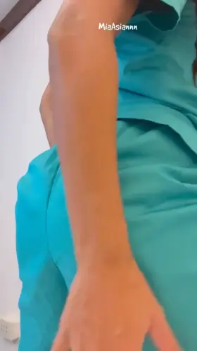 You don’t have to fantasize about what’s under my scrubs