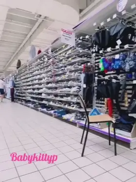 Flashing in men's dressing room in the middle of shopping aisle ;D