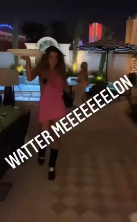 Sommer with her tits out in pasties