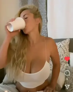 Those shoulder straps are hanging on for dear life