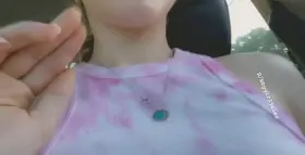 I just really like flashing in the car