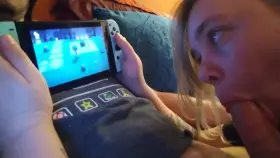 Playing with 2 of her favorite things (OC)