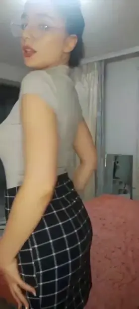 I'm just looking to her boobs while she's trying out sushi for the first time