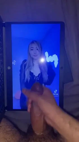 Showing some love to Janet by plastering her with my cum