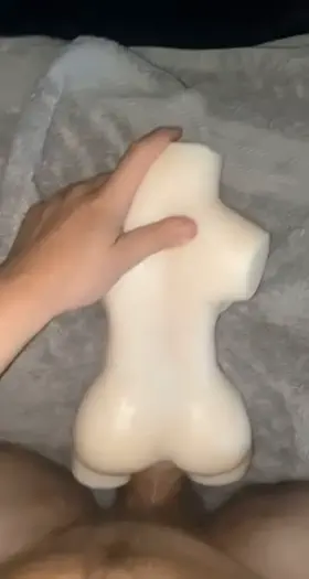 My cock is bulging out her back from anal but it feels too good ;)