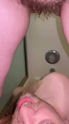 Dirty boy needs a good rinsing with Mommy’s hot pee 😉