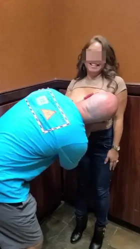 Happy hour, hotel stranger gets a taste in the elevator