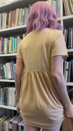 I think the librarian saw me