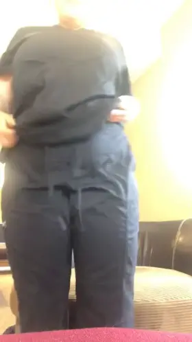 some homegrown tits in scrubs :-)