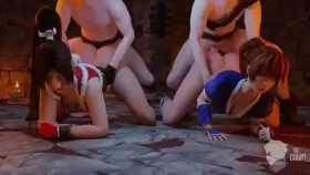 Mai and Kasumi getting pounded (TheCount)