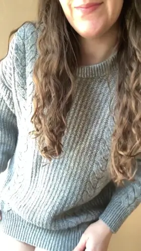 am I cute in nothing but a big sweater?