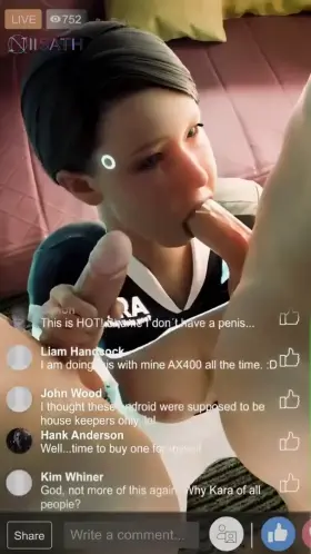 Kara pleases men (Niisath) [Detroit: Become Human]