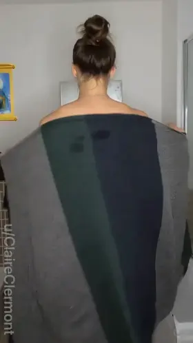 Just dropping the towel to reveal my ratio from the back