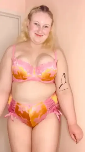 I love showing them off!! Natural perky E cup!