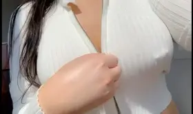 Unzipping to reveal my DDDs 😉💕 [OC]