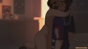 Ochako riding Deku (Neko_Nsfw) [My Hero Academia]