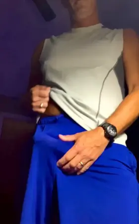 Blue shorts and Whip it Out Wednesday are a good match, don’t you agree? [47]