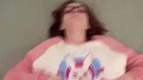 Riding A Nerd With Pierced Tits