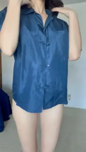 Wanna see what a cute American student looks like under this?