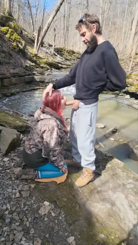 sun is shinning so that means fill her throat 🤤🥰