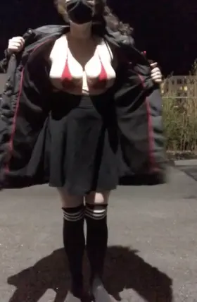 Playing with my plug in well lit parking lots [f]