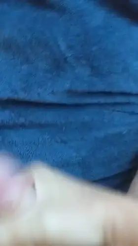 My woman wanted to see my cum then got jealous of the towel