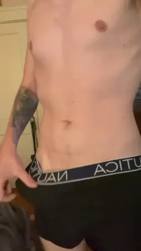 Morning wood hanging heavy