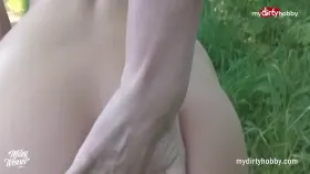 MyDirtyHobby - Blonde amateur does anal in nature