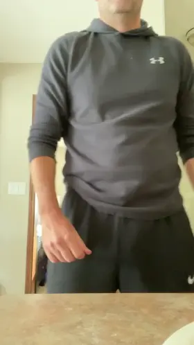 stripping in 2020 involves sweats and more body hair than normal... but still...