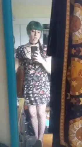 Sometimes I have a to hide my girl dick but when I don't have too it can be pretty fun 💋🖤😅