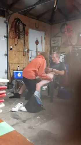 sucking my 21yo buddy on cam in my garage
