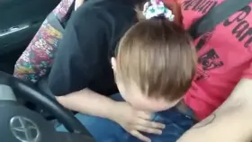 Getting a nice load from my co worker after some road head (: