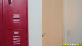 Cheerleader Abella Danger Sucks A BBC In The Locker Room