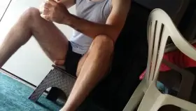 Friends and I were on my terrace in front of the house, one of them noticed this . . . after that he teased me.