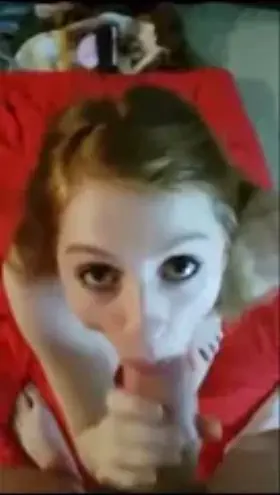 Pushing her head to deepthroat