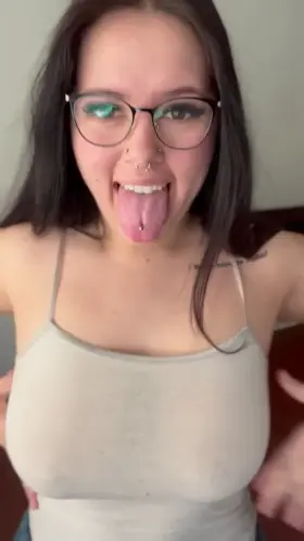 on the glasses or the tongue?