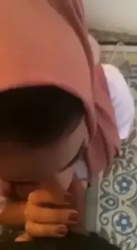 Cute Muslim Teen Sucking Cock