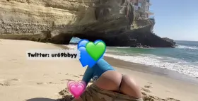 21m At the beach with my ass out