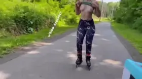 Wanna fill me up on my morning stroll and send me back to hubby leaking cum ? 😈💦