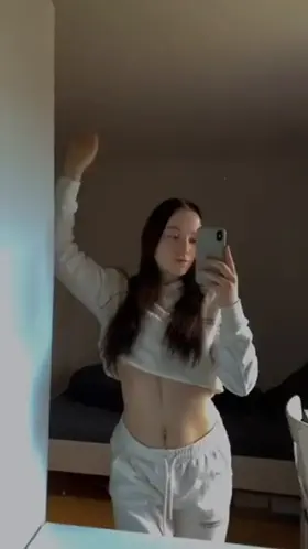 My shirt stops right there where you hands should start