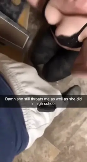 When you went to your high school reunion, you were excited to show off to all your old bullies as you had finally married the hottest girl in class. The night goes on and you have your fun, thinking you've finally pulled one on them, until you receive this snap on your phone.