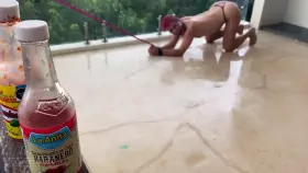 Look at this slave... so consumed by the hot sauce burning its dick that it fails to notice the beauty that Mother Earth is serving this afternoon. It's so important to find time to be grateful for the little things, and not get so caught up in the stress of everyday life 🌈Sound on 🔈 [f] [nb]