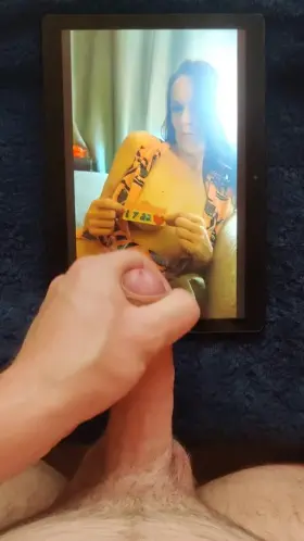 She asked me for a cum tribute, She drained me for 10 ropes on her