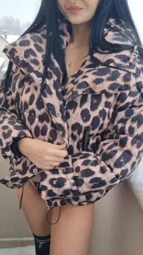 My nipples got so hard after I massaged them with snow