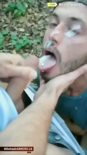 Finishing on me after I just came inside him