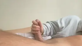 Girlfriend playing with my cock