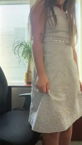 Quick booty flash in the office