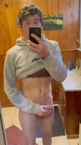 Teaser before showering