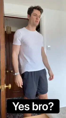 Naked bro and the magic typewriter... 🪄